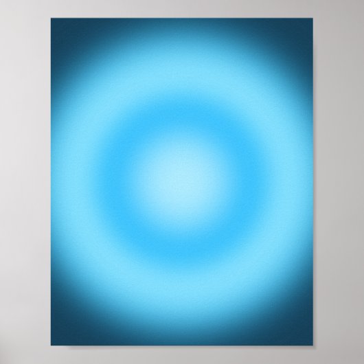 Verloopblauw Poster (Voorkant)
