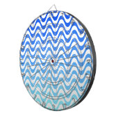 Verloopblauwe golven dartbord (Voorkant Rechts)