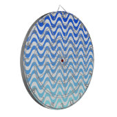 Verloopblauwe golven dartbord (Voorkant Links)