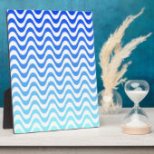 Verloopblauwe golven fotoplaat (Zijkant)