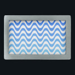 Verloopblauwe golven gesp<br><div class="desc">Donkere en lichtblauwe golven. Oorspronkelijk patroon.</div>