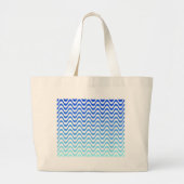 Verloopblauwe golven grote tote bag (Voorkant)