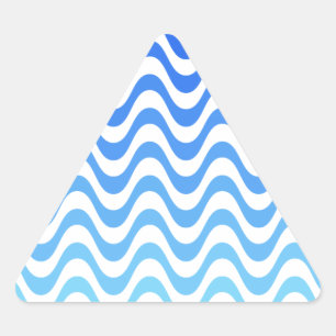 Verloopblauwe golven sticker