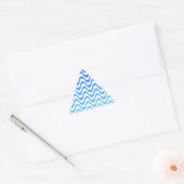 Verloopblauwe golven sticker (Envelop)