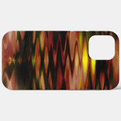 Verloopbruin tot geel vormend abstract zigzag Case-Mate iPhone case (Achterkant (horizontaal))
