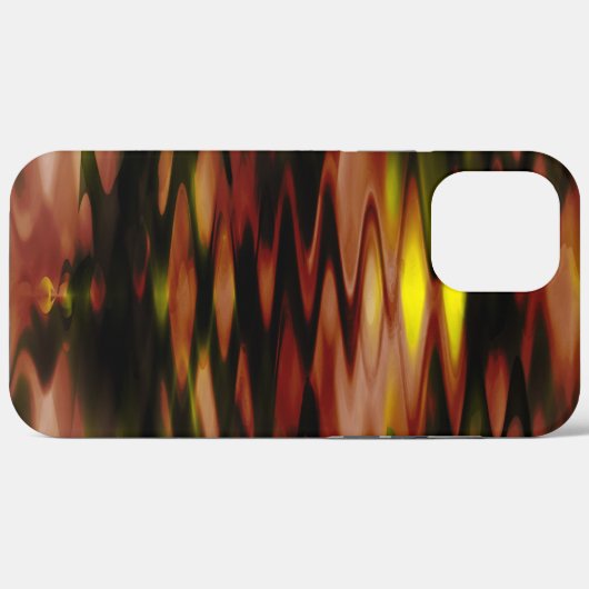 Verloopbruin tot geel vormend abstract zigzag Case-Mate iPhone case (Achterkant (horizontaal))