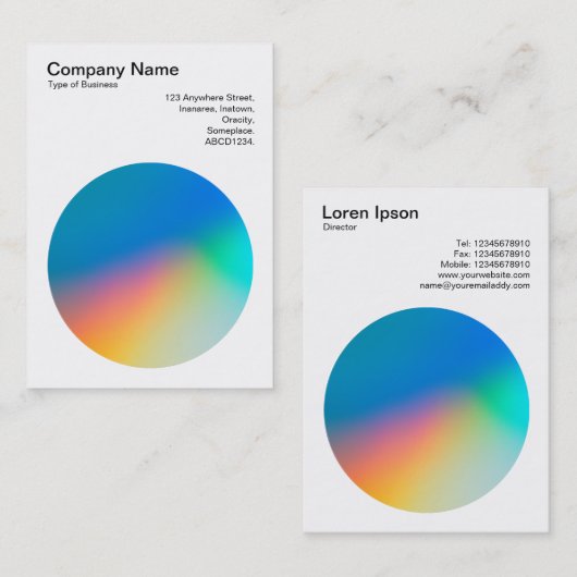 Verloopcirkel 01 visitekaartje (Voorkant / Achterkant)
