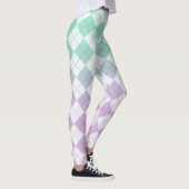 Verloopcirkels - Licht Paars en groen Leggings (Rechts)