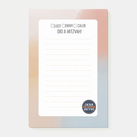 Verloopcontrolelijst Post-it® Notes (Voorkant)