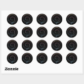 Verloopende Dankbaarheid Ronde Sticker (Vel)