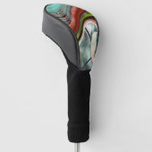 Verloopgebogen strepen in verouderde kleur, meer d golfheadcover (Schuin)