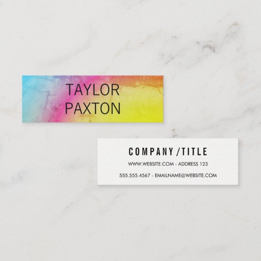 Verloopgradiënt Mini Visitekaartje (Voorkant / Achterkant)