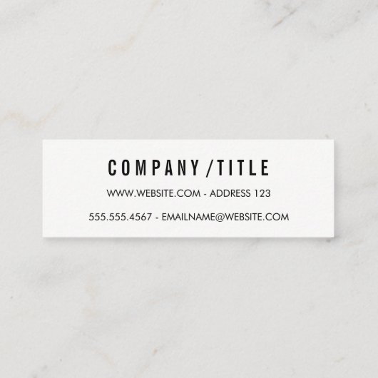 Verloopgradiënt Mini Visitekaartje (Achterkant)