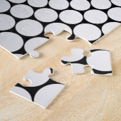 Verloopgradiënt optische illusielhoek zilver/zwart legpuzzel (Zijkant)