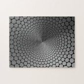 Verloopgradiënt optische illusielshoek/zwarte NOIR Legpuzzel (Horizontaal)