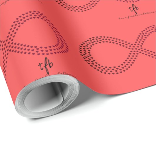 Verloopgradiënt verloopbinnenharten cadeaupapier (Rol Hoek)