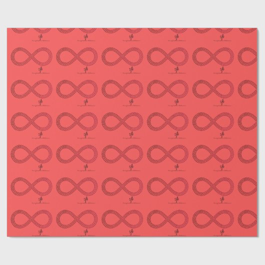 Verloopgradiënt verloopbinnenharten cadeaupapier (Vlak)