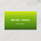 Verloopgroen en geel visitekaartje (Voorkant)