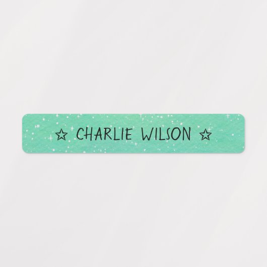 Verloopgroene blauwe kleur Gecodeerde waterdichte Labels (Design 1)