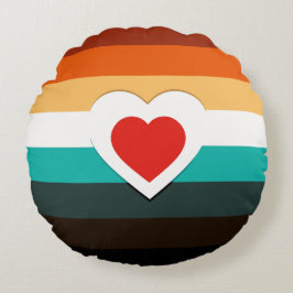 Verloophart Rond Kussen