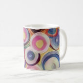 Verloopkleur, ruwe textuur achtergrond. koffiemok (Voorkant rechts)