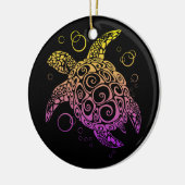 Verloopkleur Zee - Schrootschildertekening, Zee sc Keramisch Ornament (Links)