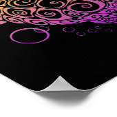 Verloopkleur Zee - Schrootschildertekening, Zee sc Poster (Hoek)