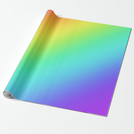Verlooppapier voor heldere regenbooggradiënt cadeaupapier (Uitgerold)