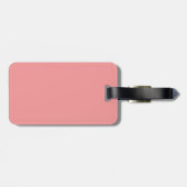 Verlooppasta roze strepen met aangepaste naam bagagelabel (Achterkant horizontaal)