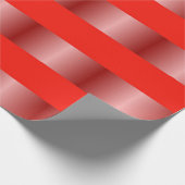 Verlooppatroon rode strepen cadeaupapier (Hoek)