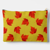 Verlooprode bladeren aangepaste naam geel etui (Achterkant)