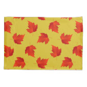 Verlooprode bladeren aangepaste naam geel kussensloop (Achterkant)