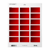 Verlooprood label (Full Sheet)