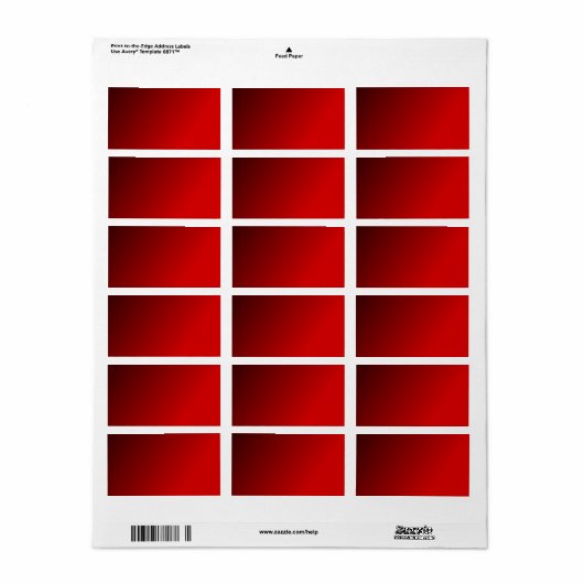 Verlooprood label (Full Sheet)