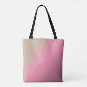 Verlooproze beige zachte blauwe kleuren zwart tote bag (Achterkant)