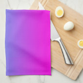 Verlooproze naar Blauwe Gradatie Hot Pink Sky Blue Theedoek (Quarter Fold)