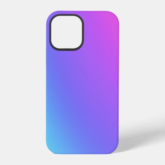 Verlooproze, Paars, blauw iPhone Hoesje (Achterkant)