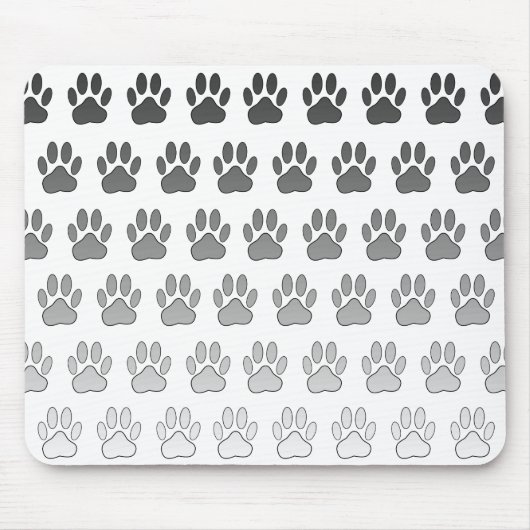 Verloopschilderafdrukken in zwart-wit en grijs muismat (Voorkant)