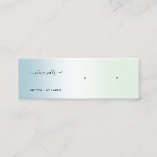 Verloopscript dat Weergave verdient mini Mini Visitekaartje (Voorkant)