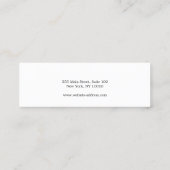 Verloopscript dat Weergave verdient mini Visitekaartje (Achterkant)