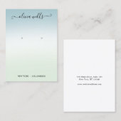 Verloopscript Veroorbaar weergeven Visitekaartje (Voorkant / Achterkant)