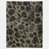 Verloopsepia smalle strepen over verblindende gate fleece deken (Voorkant)