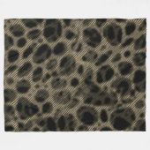 Verloopsepia smalle strepen over verblindende gate fleece deken (Voorkant (Horizontaal))