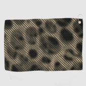 Verloopsepia smalle strepen over verblindende gate golfhanddoek (Horizontaal)