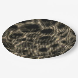 Verloopsepia smalle strepen over verblindende gate papieren bordje