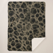 Verloopsepia smalle strepen over verblindende gate sherpa deken (Voorkant)