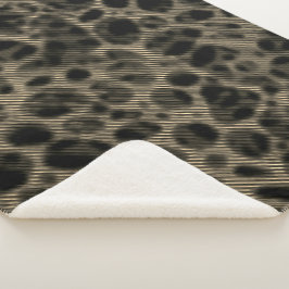 Verloopsepia smalle strepen over verblindende gate sherpa deken