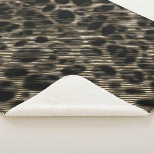 Verloopsepia smalle strepen over verblindende gate sherpa deken (3/4)