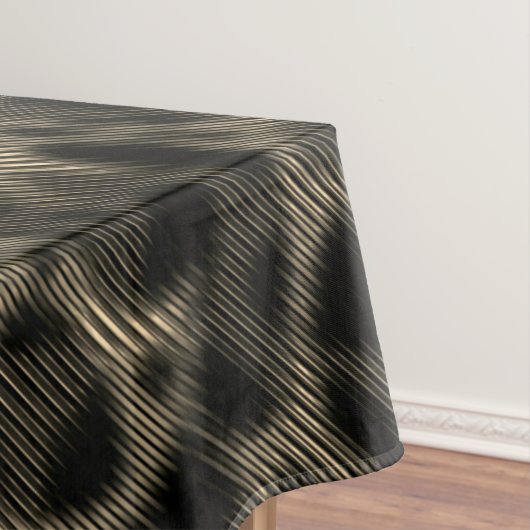 Verloopsepia smalle strepen over verblindende gate tafelkleed (Voorbeeld)