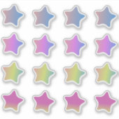 Verloopsterren Kleurrijke setsticker Sticker (Voorkant)